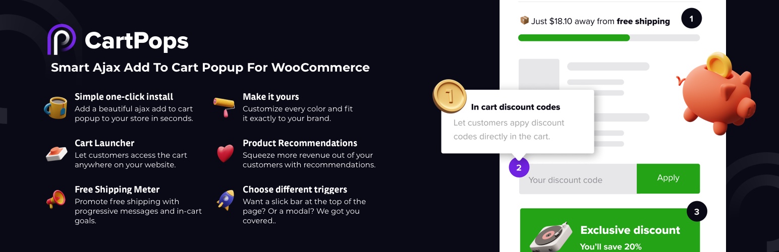 CartPops – High Converting Add To Cart Popup For WooCommerce