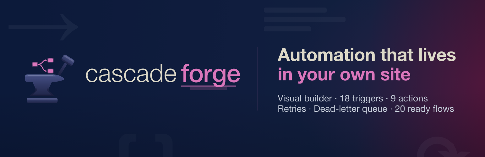 Cascade Forge – No-Code Workflow Automation & Webhooks preview