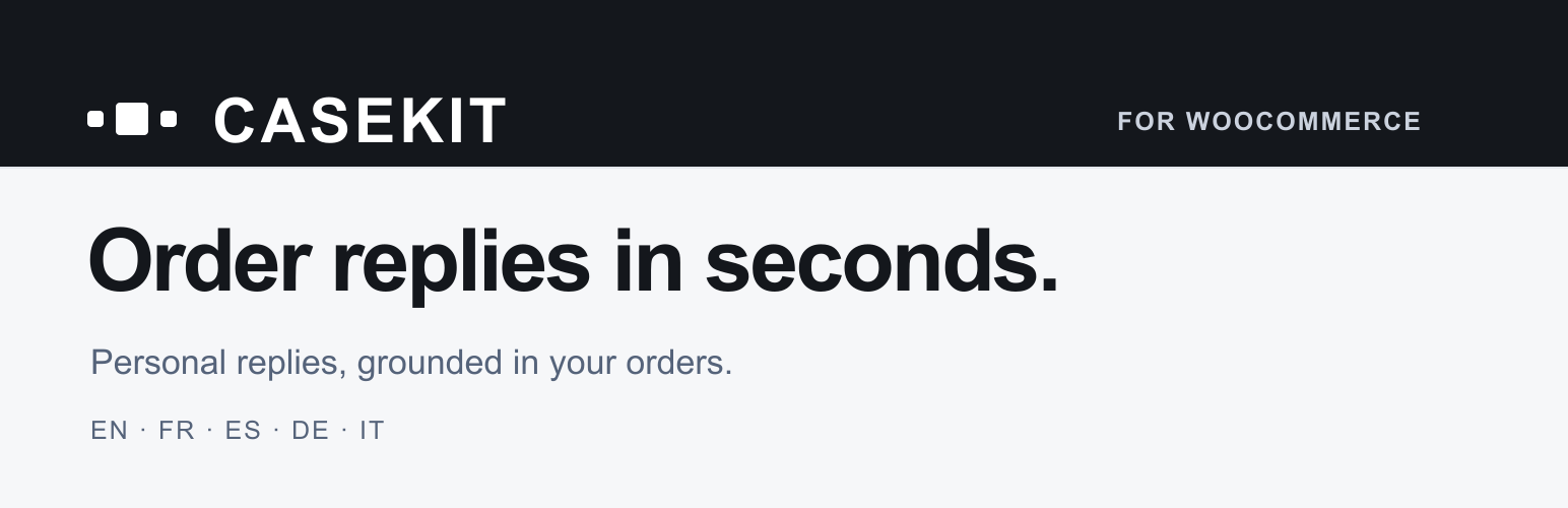 CaseKit Order Replies