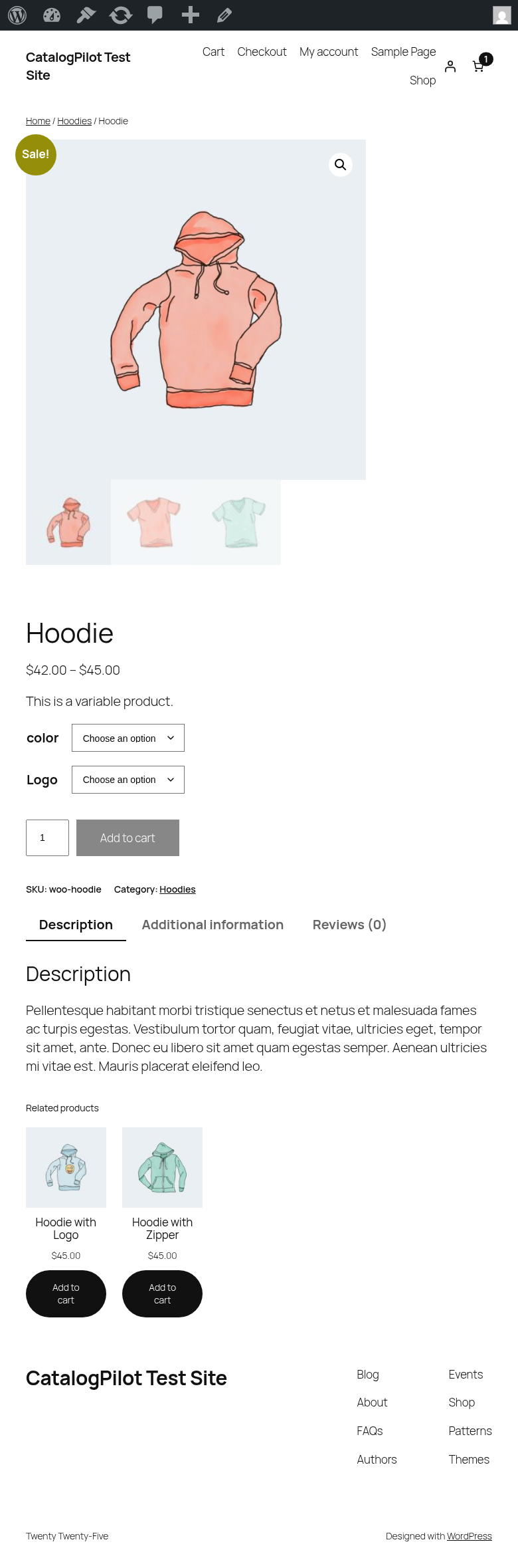 WooCommerce product page — AI-generated description, FAQ, Product & FAQPage schema live