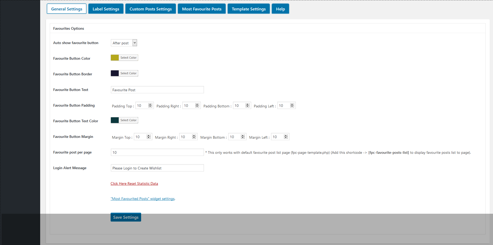 General Settings