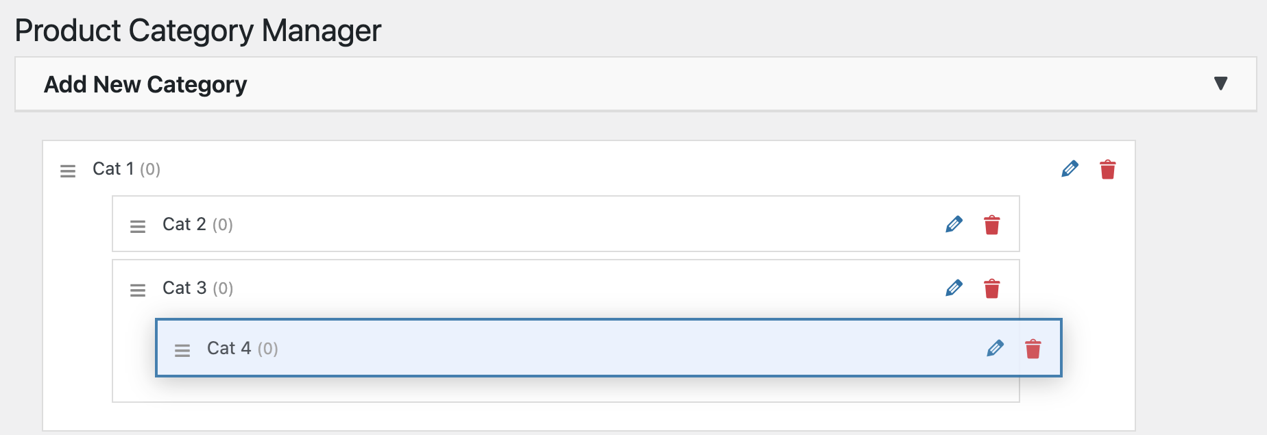 Category Manager for WooCommerce - Screenshot 3