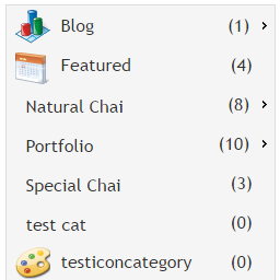 Category Subcategory List Widget