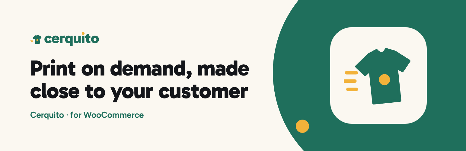 WordPress 外掛 Cerquito – Print on Demand for Online Stores 的封面圖片