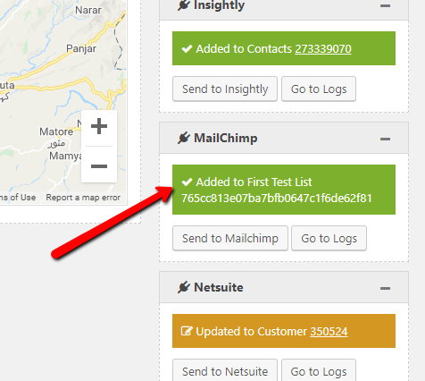 Manually Send Contact form 7 submission to Mailchimp.