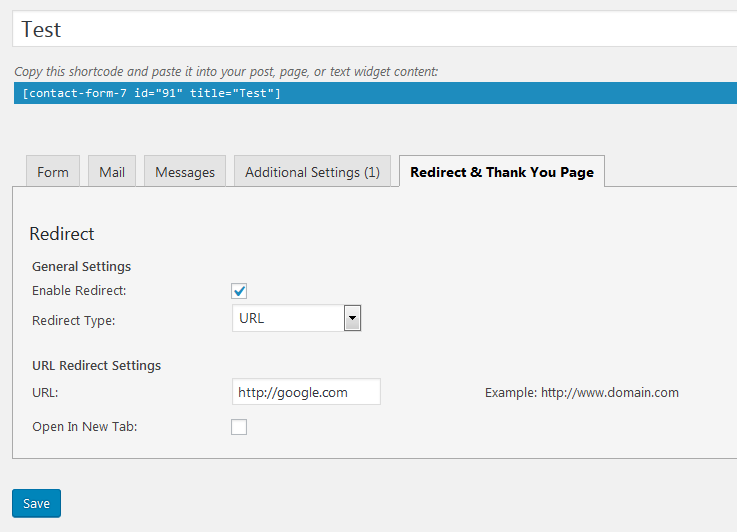 Contact Form 7 Redirect &amp; Thank You Page