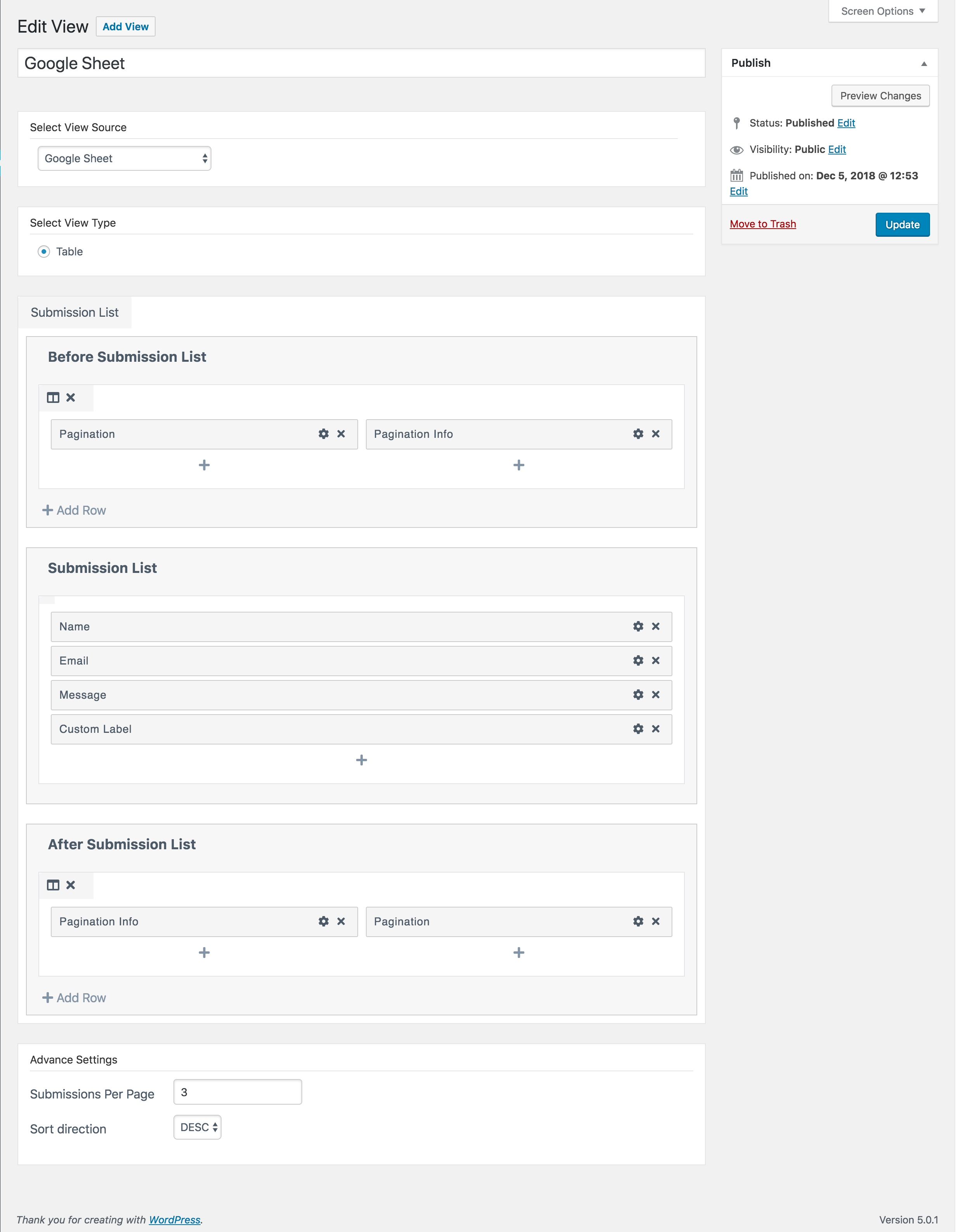 Contact Form 7 Views &#8211; Display &amp; Edit Contact Form 7 Entries on your site frontend