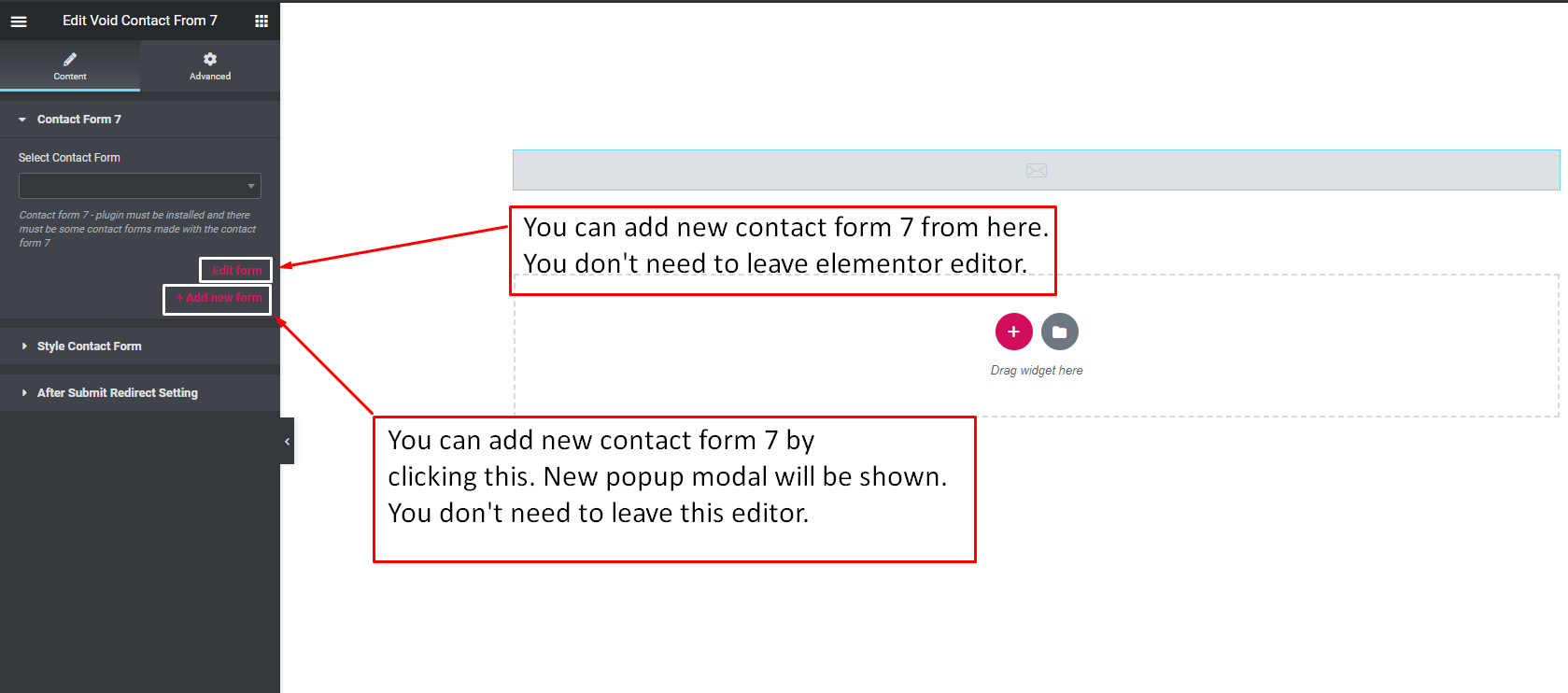 Void Contact Form 7 Widget For Elementor Page Builder