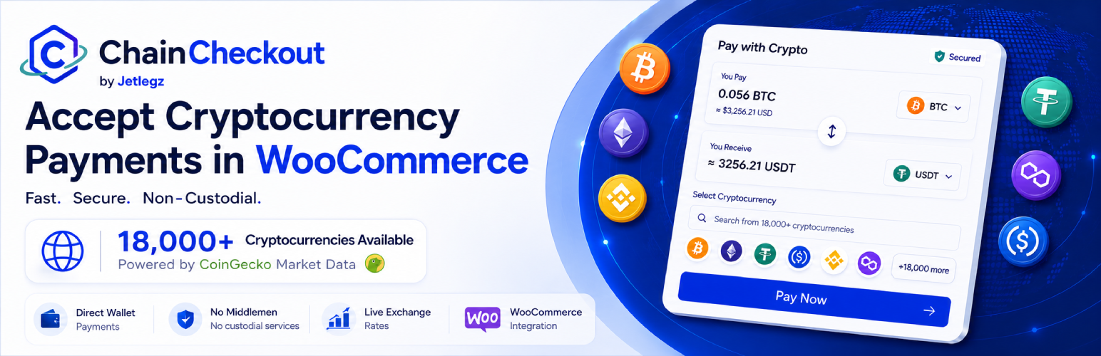 ChainCheckout – Crypto Payment Gateway for WooCommerce
