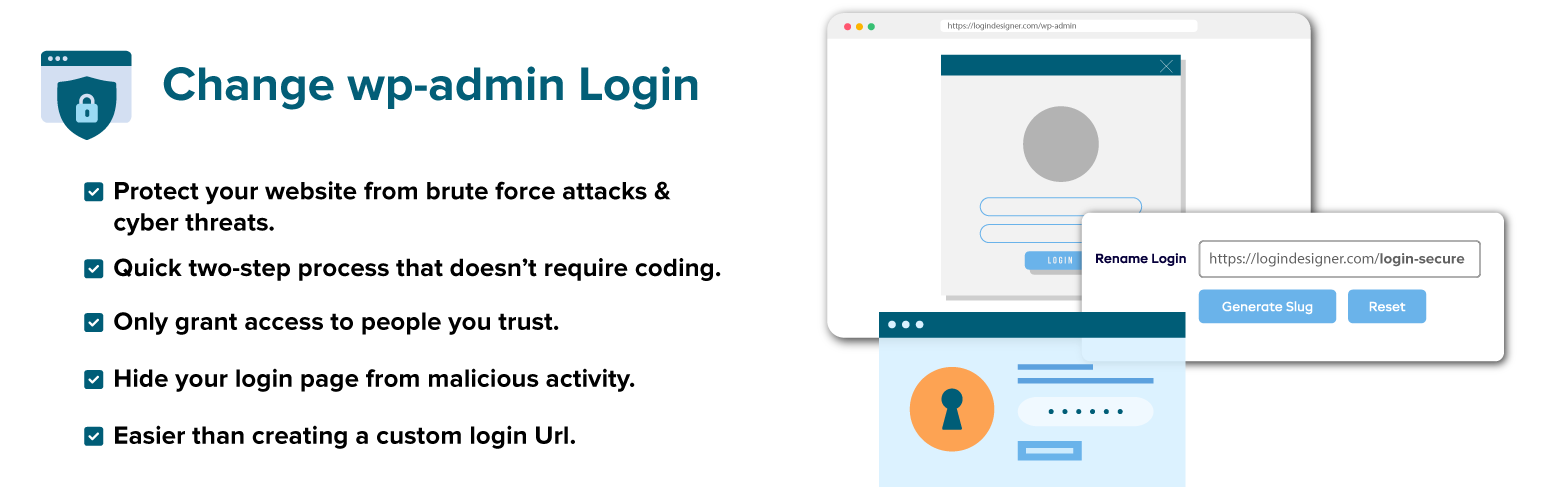 Product image for Change WP Admin Login.
