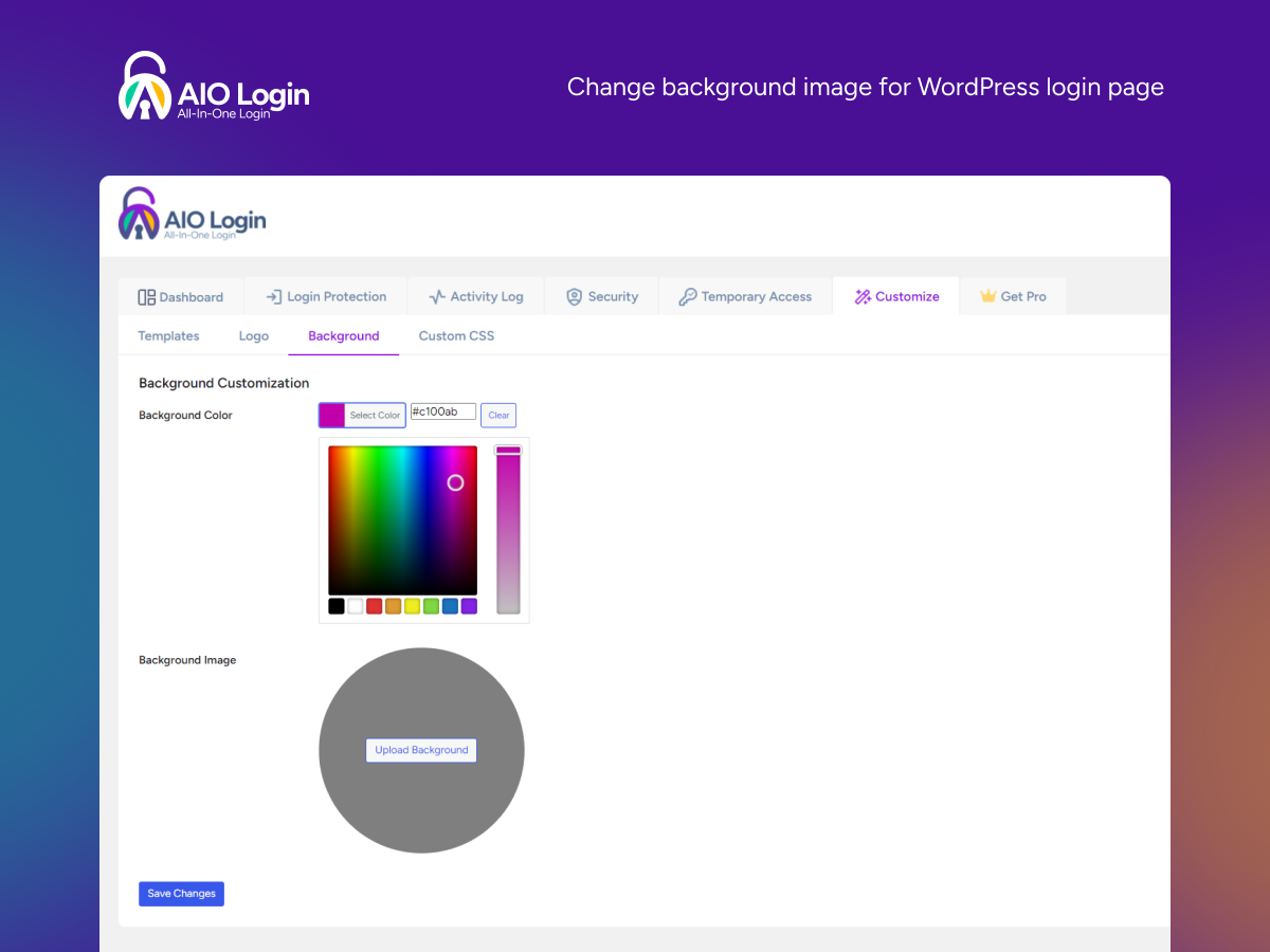 Change background image for your WordPress login page