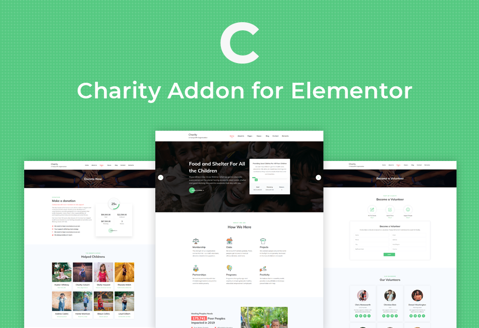 Charity Addon for Elementor