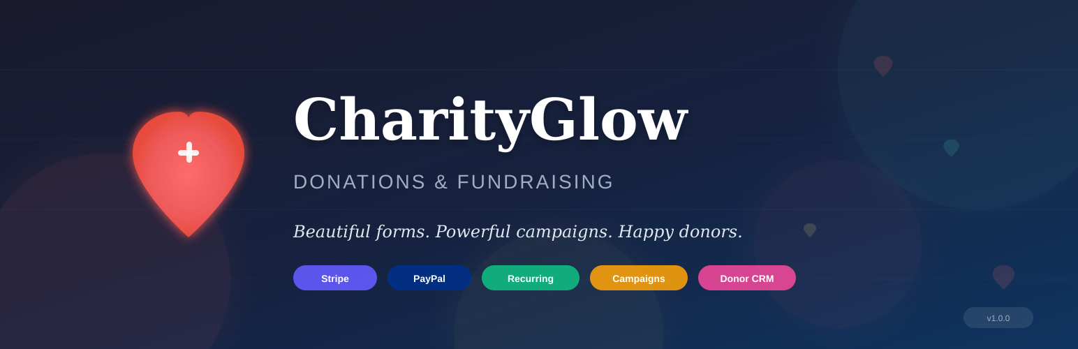 CharityGlow — Donations & Fundraising
