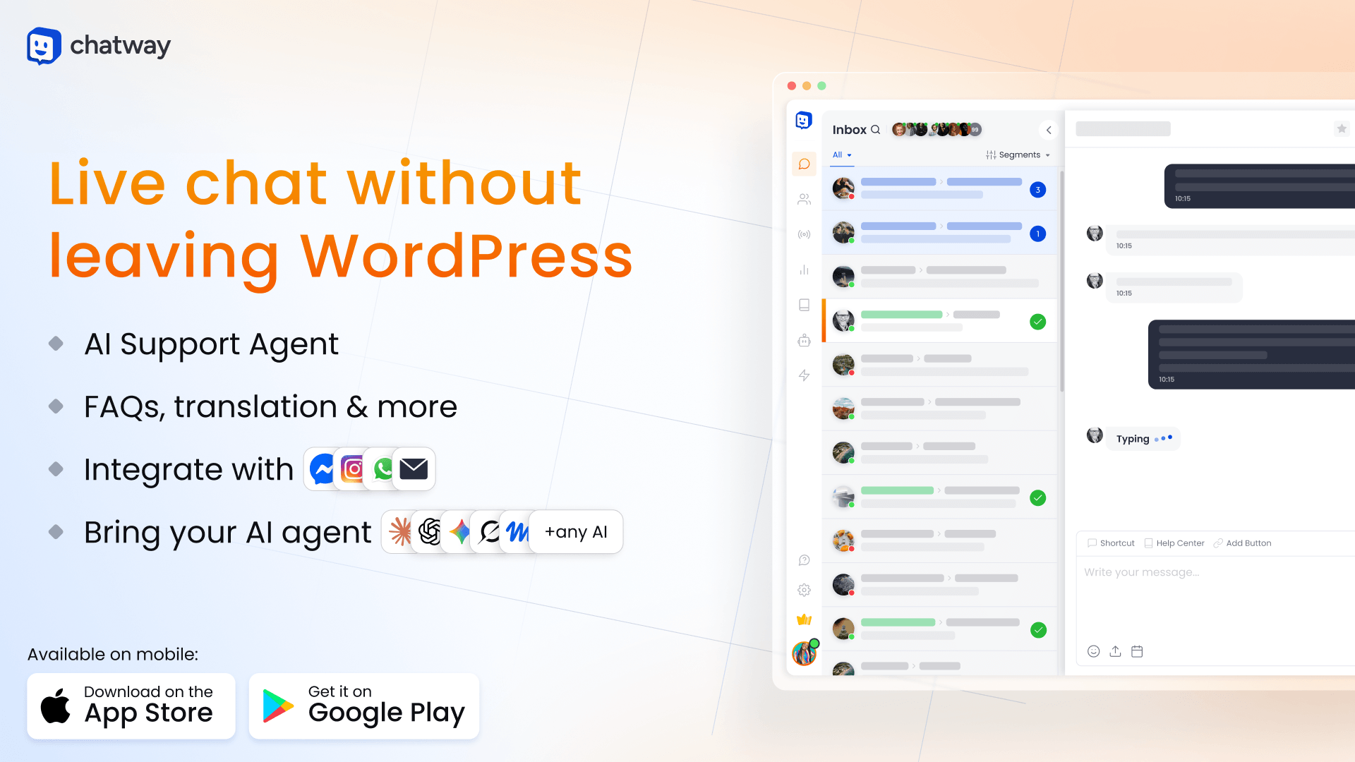 Communicate with your website's visitor through live chat