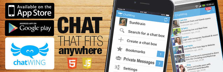 Chatwing Live Group Chat – HTML5 + Chat Apps
