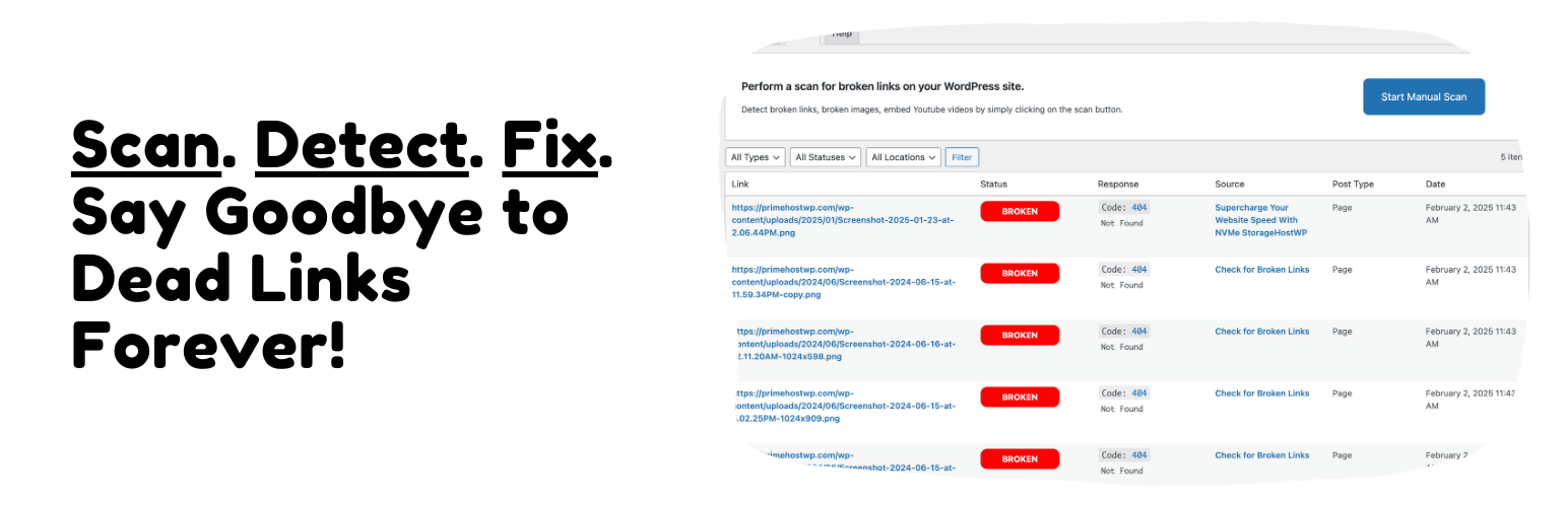 WordPress 外掛 Check for Broken Links 的封面圖片。