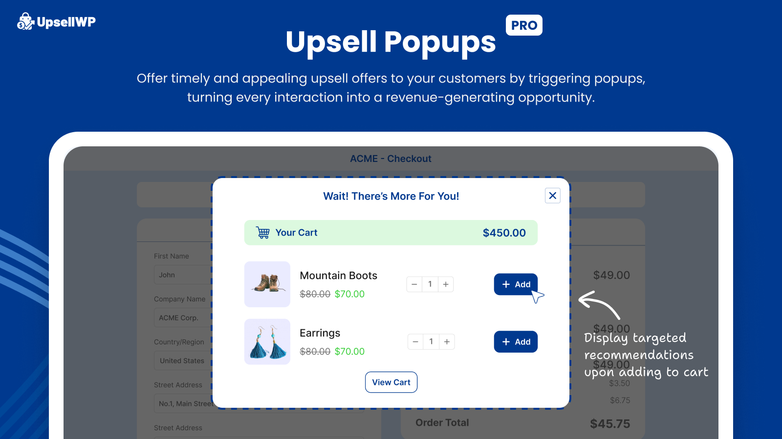 Upsell Popups (PRO)
