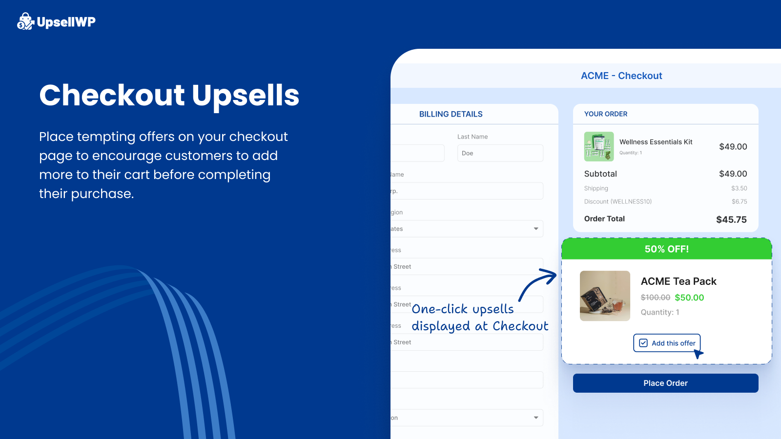 Checkout Upsells