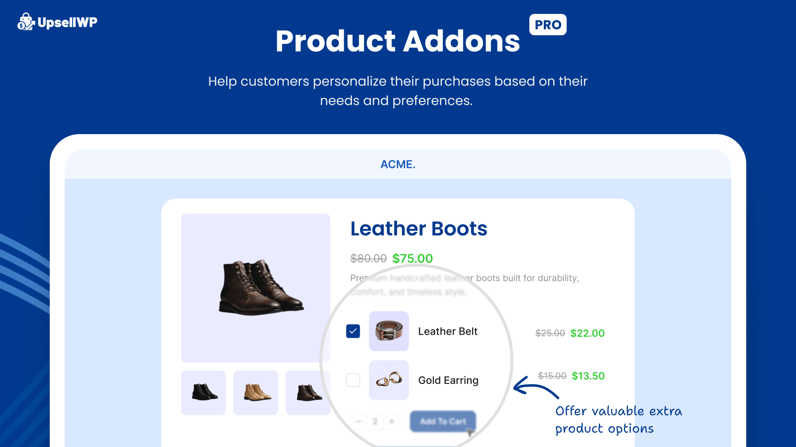 Product Add-ons (PRO)