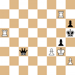 A chess puzzle displayed at the main page of Chessgames.com.