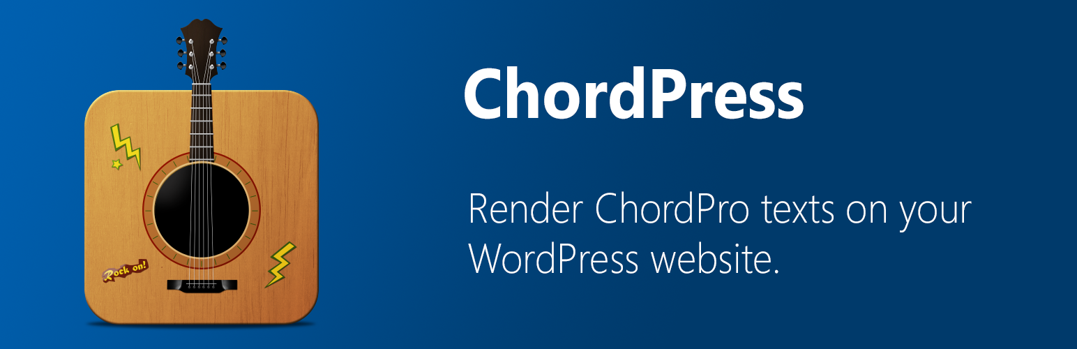 WordPress 外掛 Lewe ChordPress – ChordPro Text Formatter 的封面圖片。