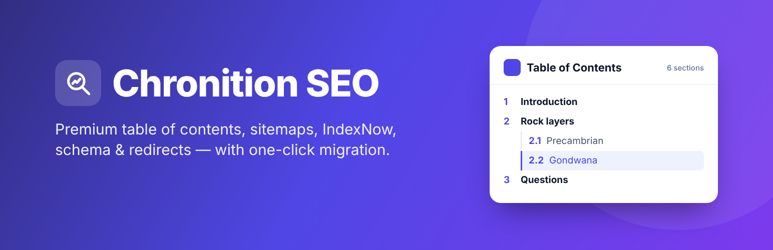 WordPress 外掛 Chronition SEO 的封面圖片