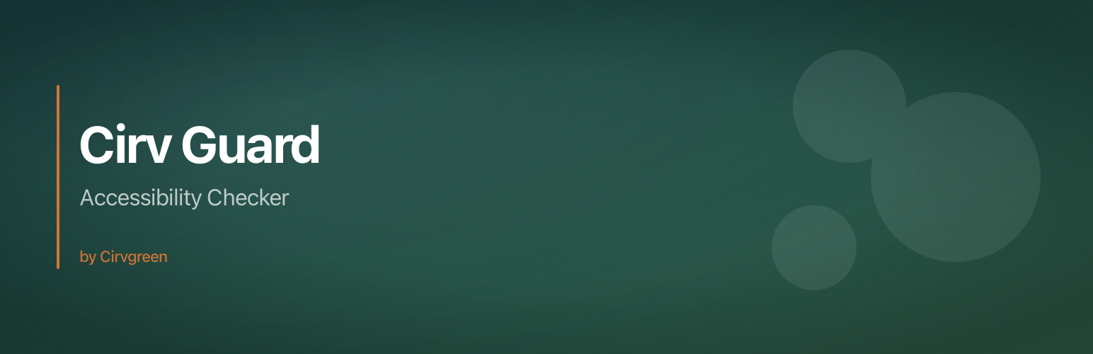 WordPress 外掛 Cirv Guard 的封面圖片。