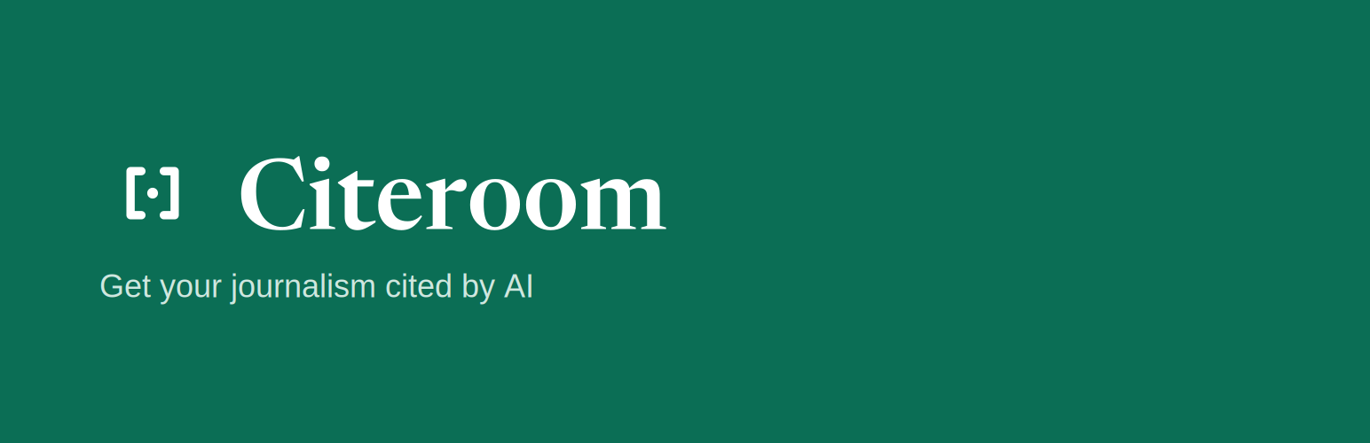 Citeroom: AEO and GEO for News, Works with Any SEO Plugin