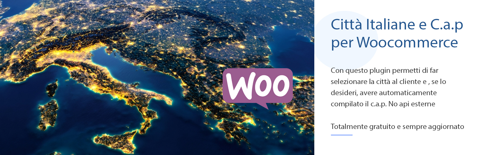 Città italiane e cap codice di avviamento postale for Woocommerce