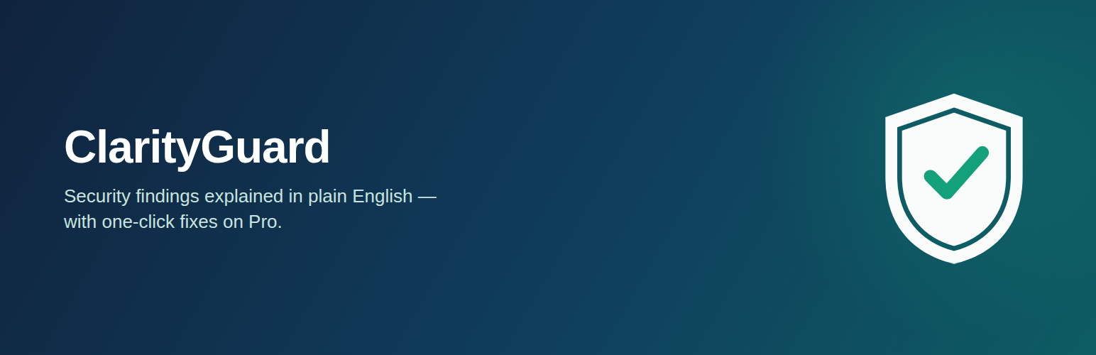 WordPress 外掛 ClarityGuard 的封面圖片