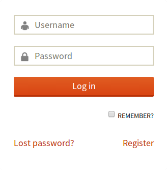 Login form