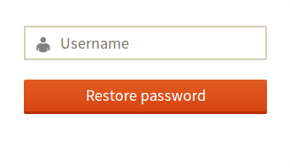 Lost password form