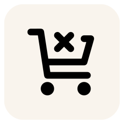 Clean Shopping Cart Button logo