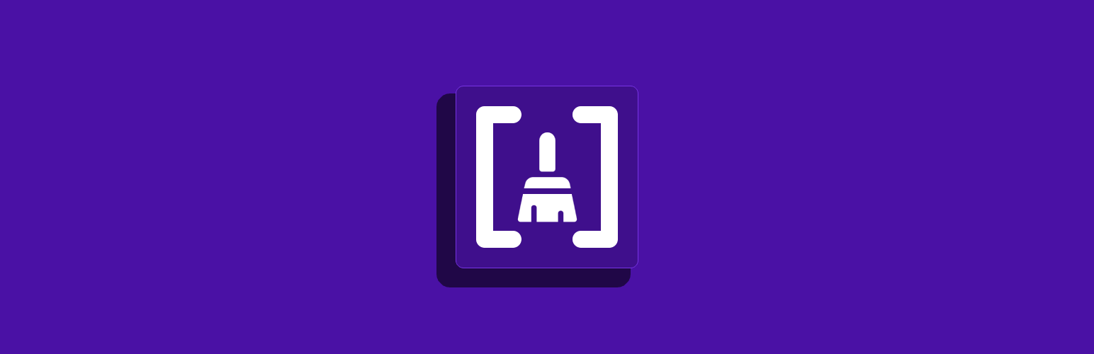 WordPress 外掛 Clean unused shortcodes 的封面圖片。