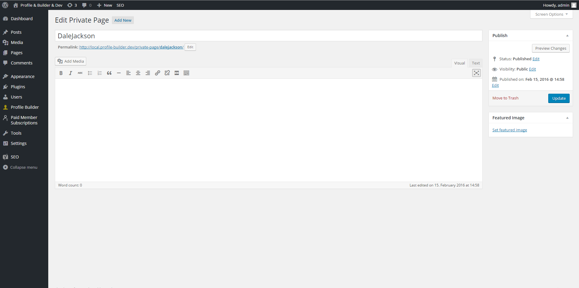 A Private Page edited using the Classic Editor: screenshot-2.jpg