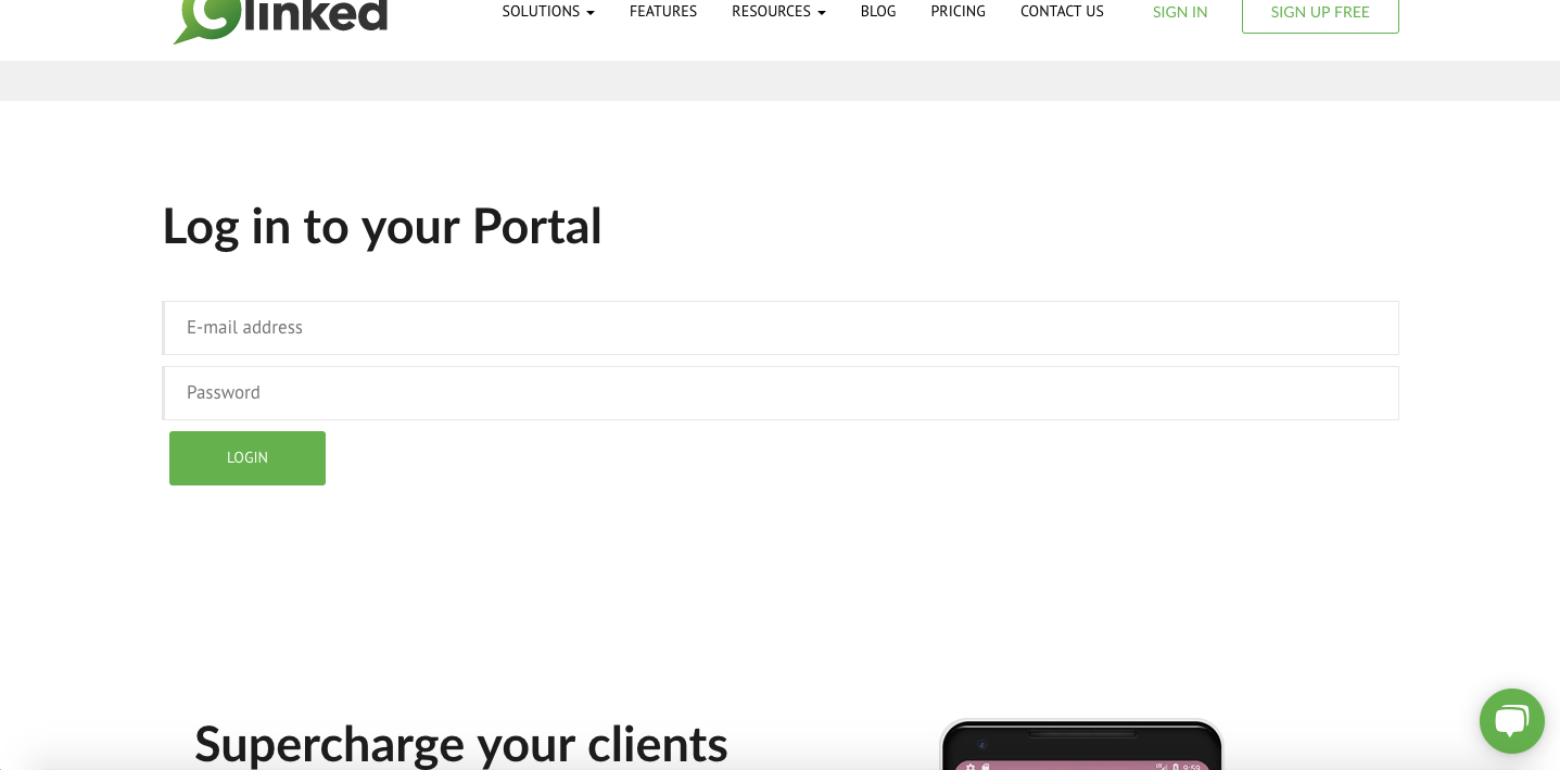 Clinked Client Portal