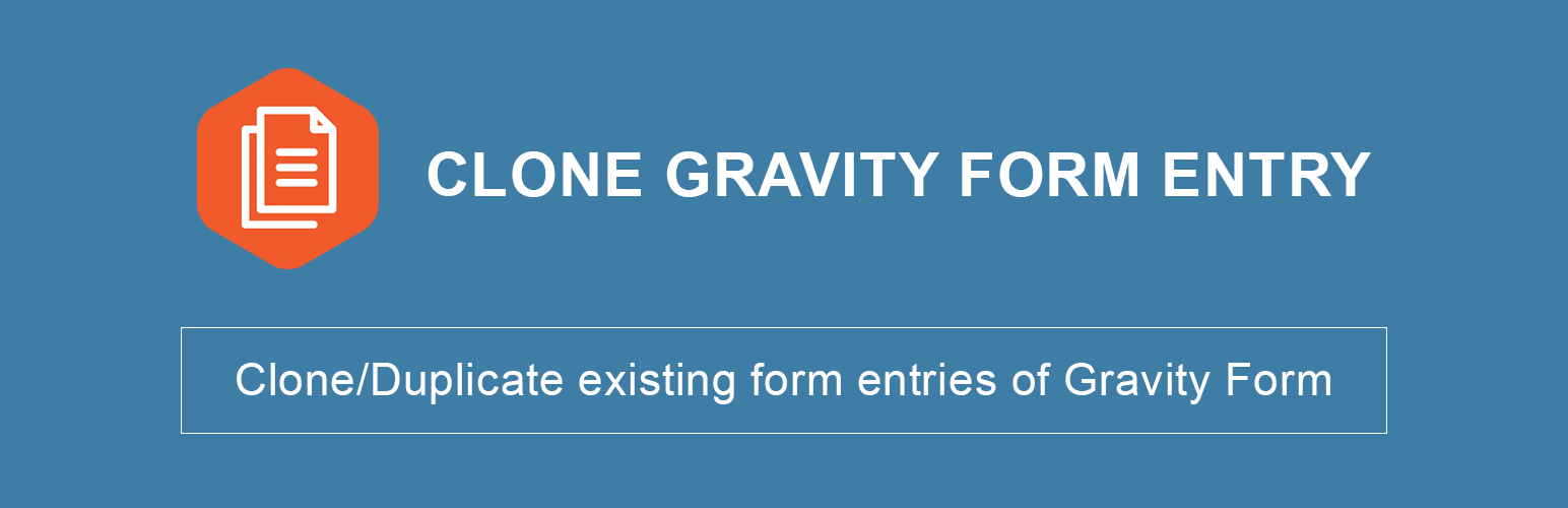 WordPress 外掛 Clone Gravity Form Entry 的封面圖片。