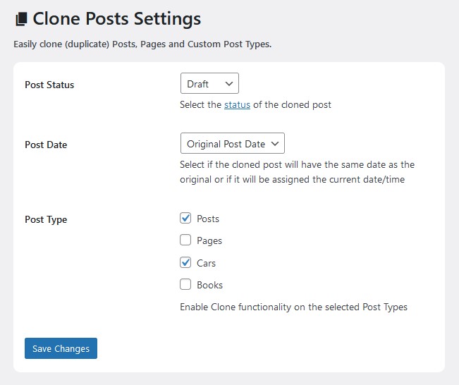 Clone Posts