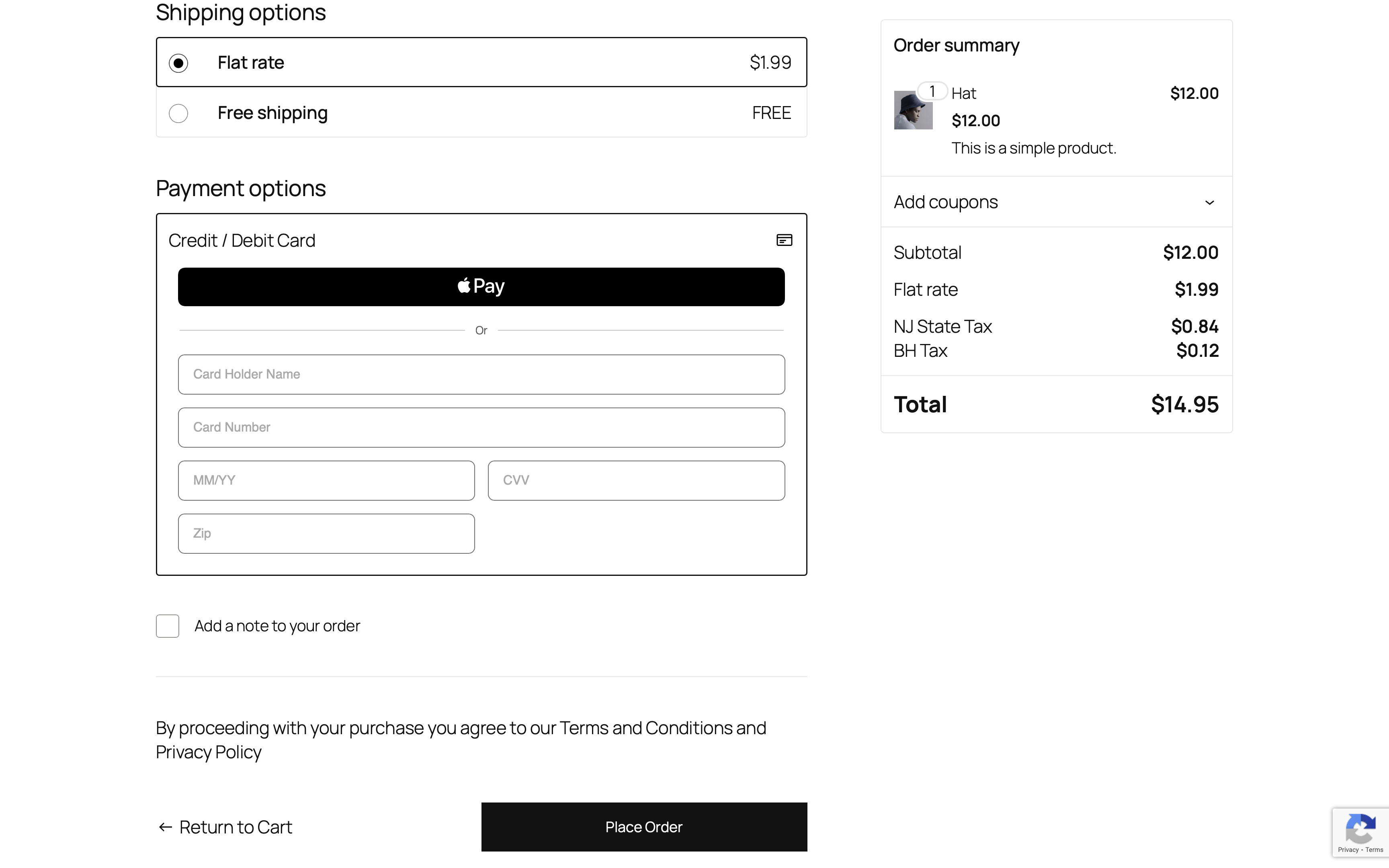 Apple Pay for WooCommerce block-based checkout