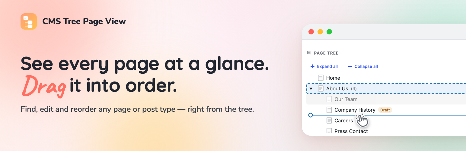 CMS Tree Page View