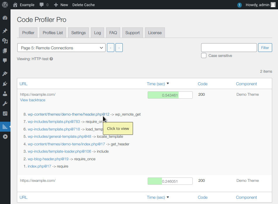 [Pro version]: Remote connections monitoring.