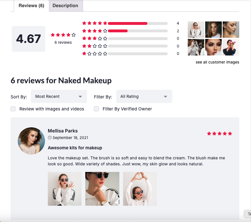 Review List Layout