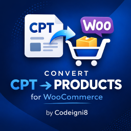 Codeigni8 CPT to Product Converter for…