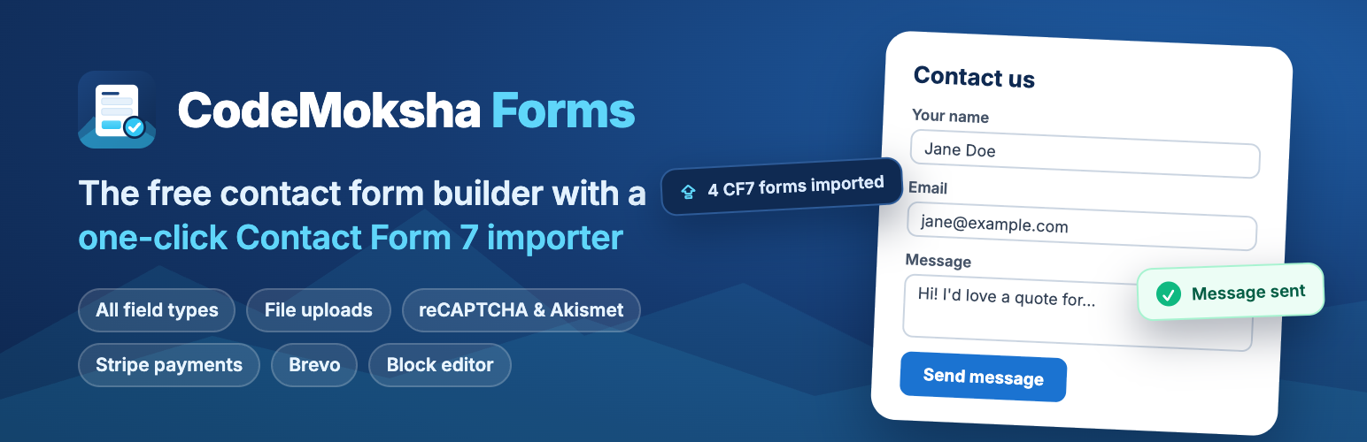 CodeMoksha Forms