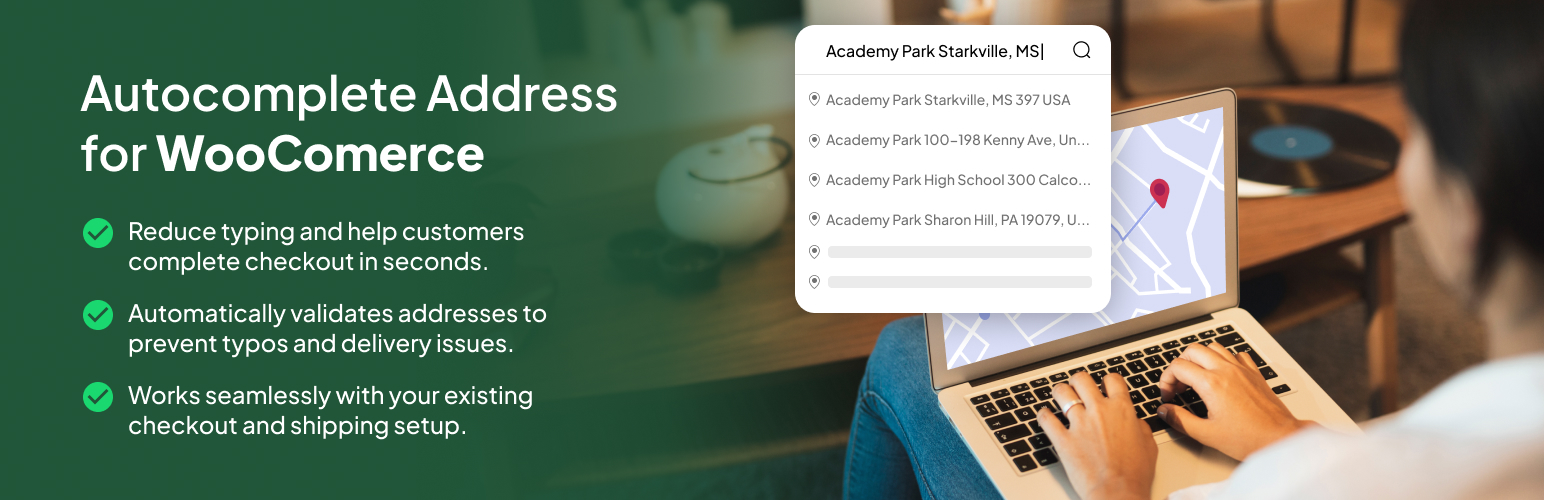 WordPress 外掛 CodePros Autocomplete Address for WooCommerce 的封面圖片。