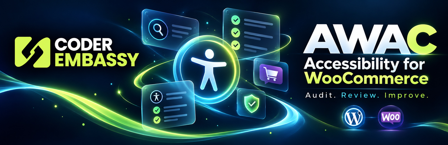 CoderEmbassy AWAC — Accessibility for WooCommerce preview