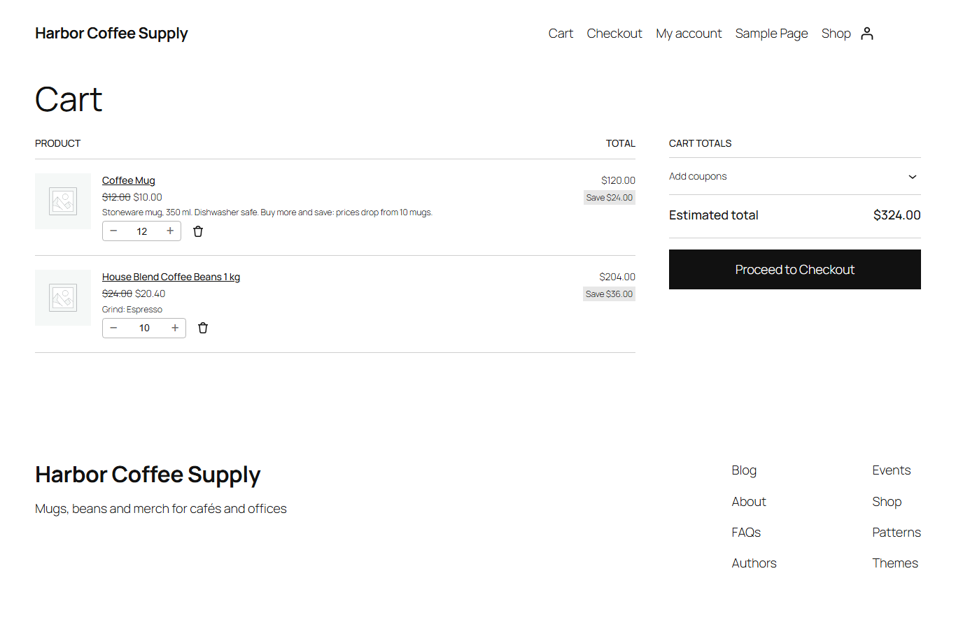 The cart uses the tier prices automatically.
