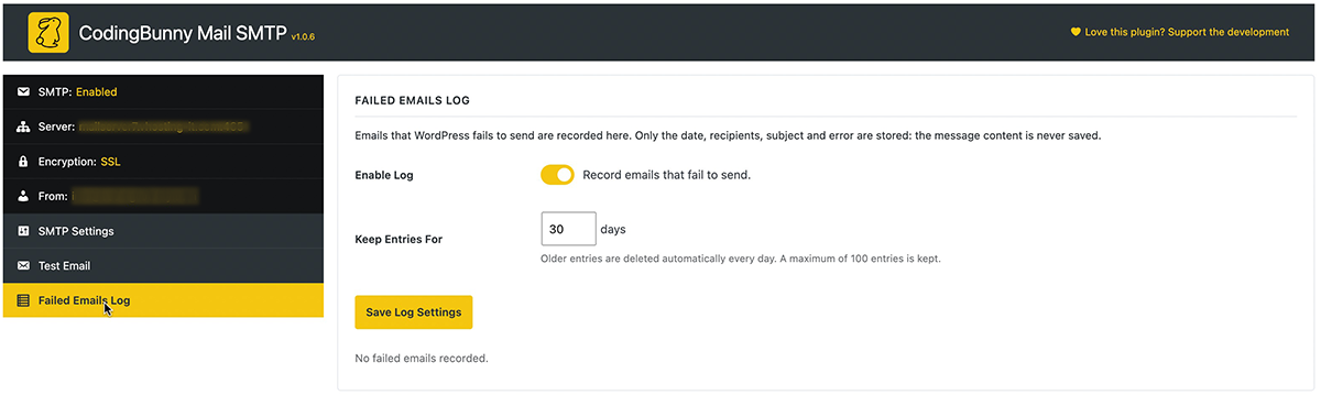 CodingBunny Mail SMTP screenshot