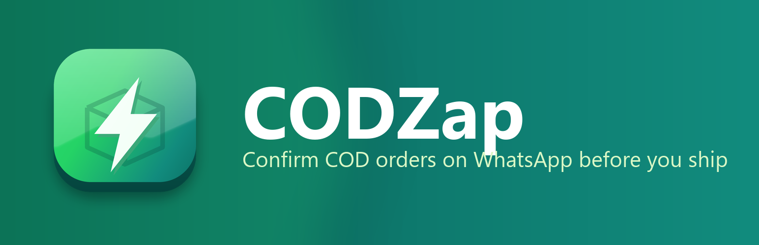 CODZap – COD Confirmation &amp; Abandoned Cart Recovery for WooCommerce
