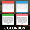 Colorbox Panels &amp; Info Box Icon